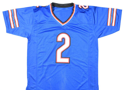 D.J. Moore Autographed Buffalo Bills Blue Custom Jersey