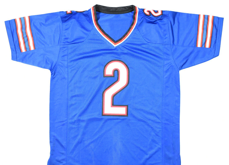 D.J. Moore Autographed Buffalo Bills Blue Custom Jersey