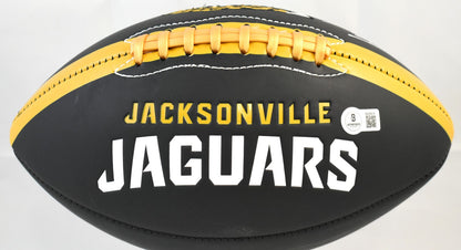 Travis Etienne Jr. Autographed Jacksonville Jaguars Black Logo Football