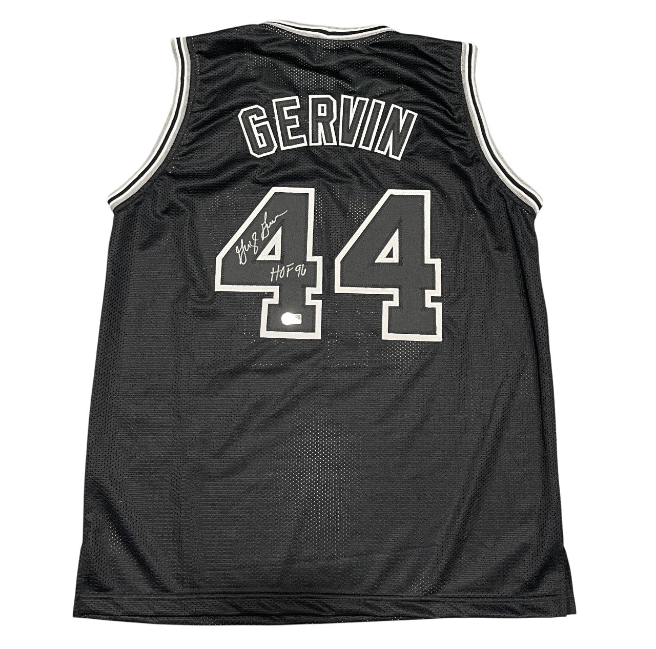 George Gervin Signed San Antonio Spurs Custom Jersey HOF 96 BAS COA