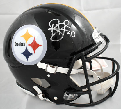 Troy Polamalu Autographed Pittsburgh Steelers Full Size Speed Authentic Helmet
