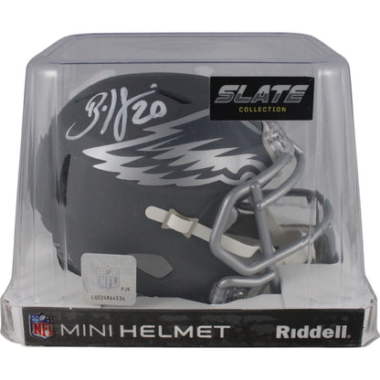 Brian Dawkins Philadelphia Eagles Autographed Slate Mini Helmet
