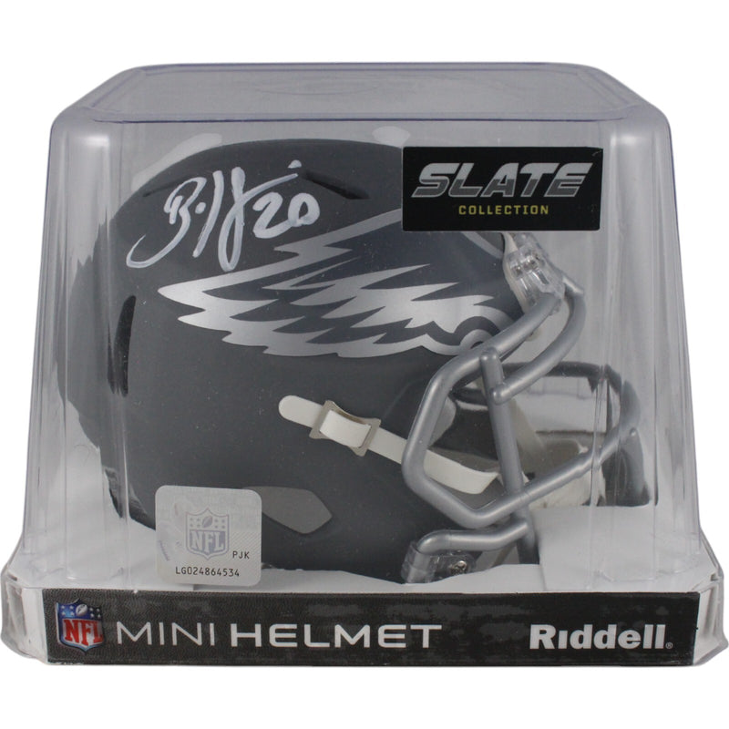 Brian Dawkins Philadelphia Eagles Autographed Slate Mini Helmet