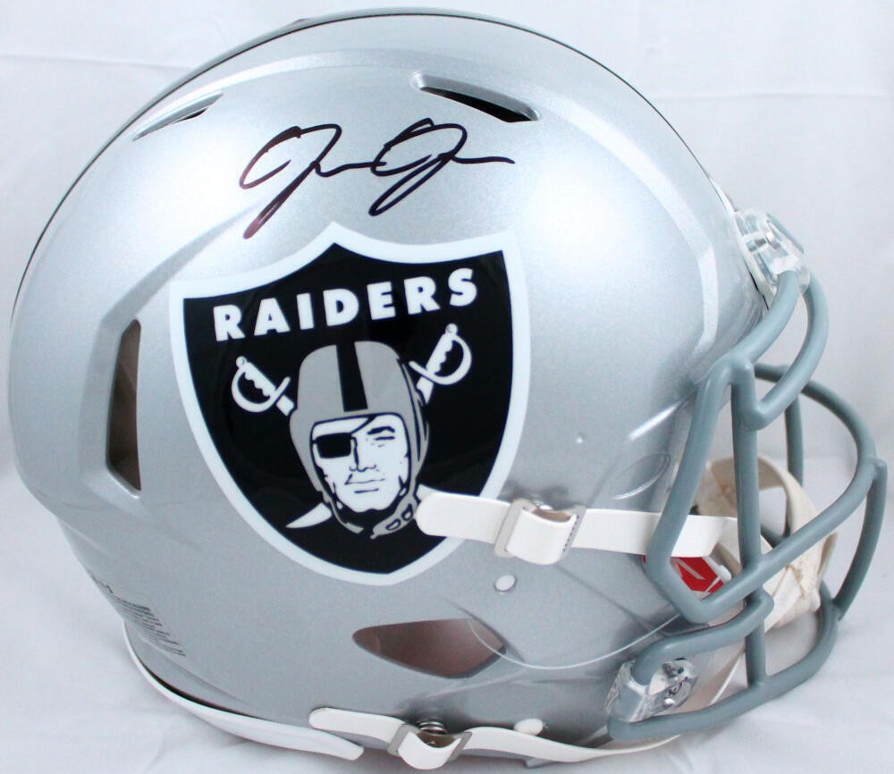 Josh Jacobs Signed Las Vegas Raiders Full Size Speed Authentic Helmet