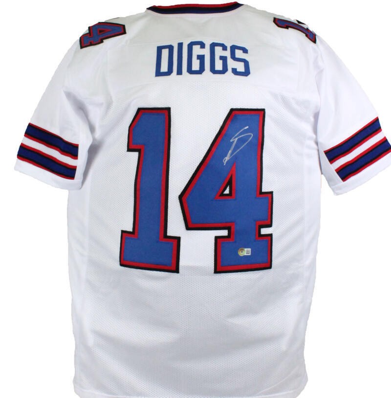 Stefon Diggs Autographed Buffalo Bills White Custom Jersey