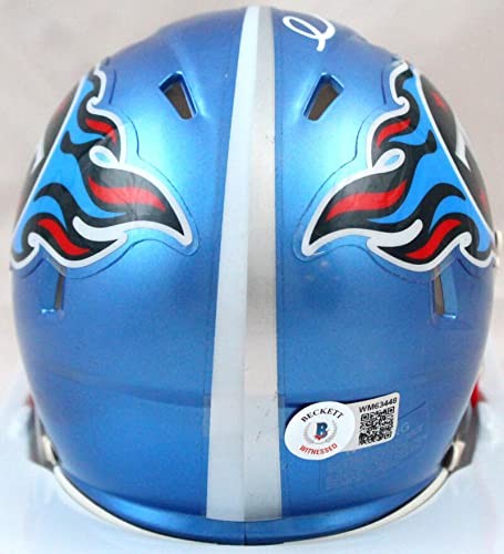 Derrick Mason Signed Tennessee Titans Flash Speed Mini Helmet