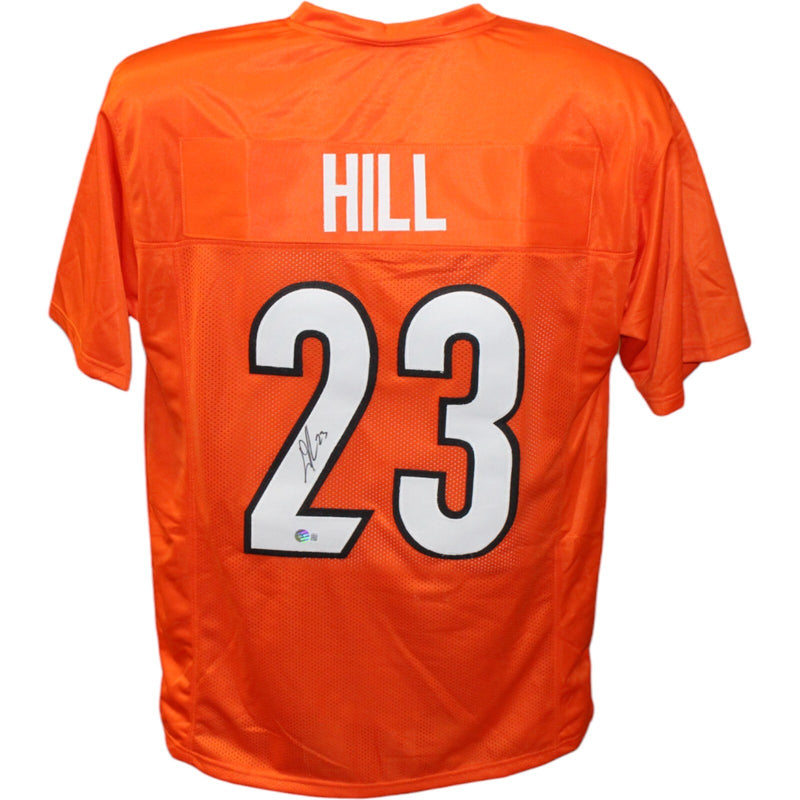 Dax Hill Autographed Cincinnati Bengals Pro Style Orange Jersey