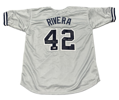 Mariano Rivera Signed New York Yankees Custom Jersey (Last to Wear 42)