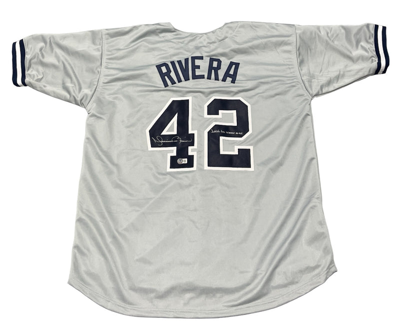 Mariano Rivera Signed New York Yankees Custom Jersey (Last to Wear 42)