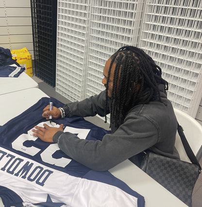 Rico Dowdle Autographed Dallas Cowboys Custom Jersey "We Dem Boyz!" BAS