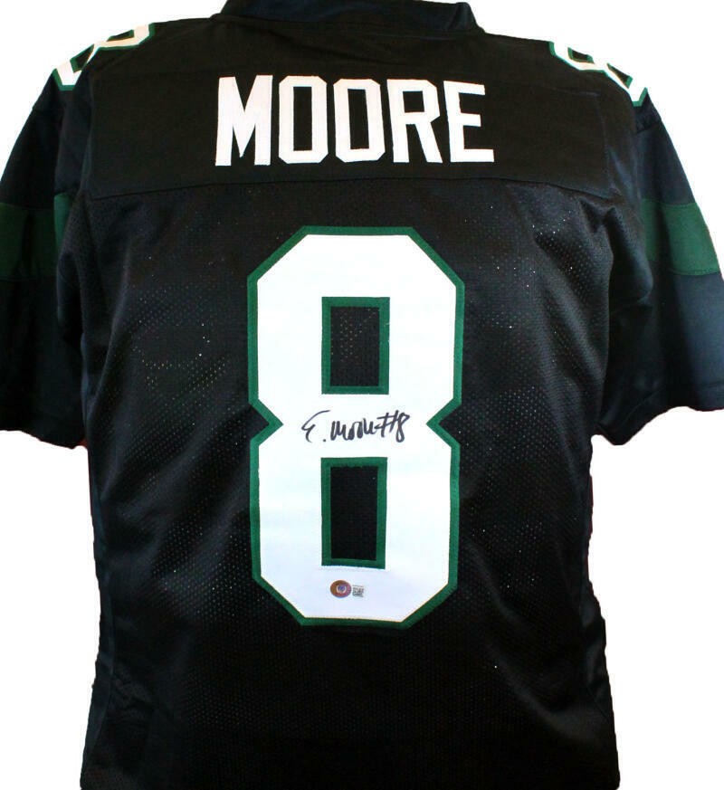 Elijah Moore Autographed Black Custom Football Jersey