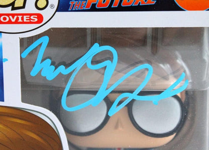 Michael J. Fox Signed Marty McFly with Glasses Funko Pop #958