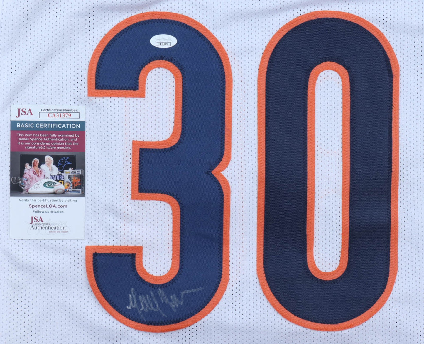 Mike Brown Signed Chicago Bears Custom Football Jersey JSA