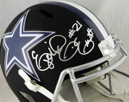 Ezekiel Elliott Signed Dallas Cowboys Full Size Flat Black Helmet