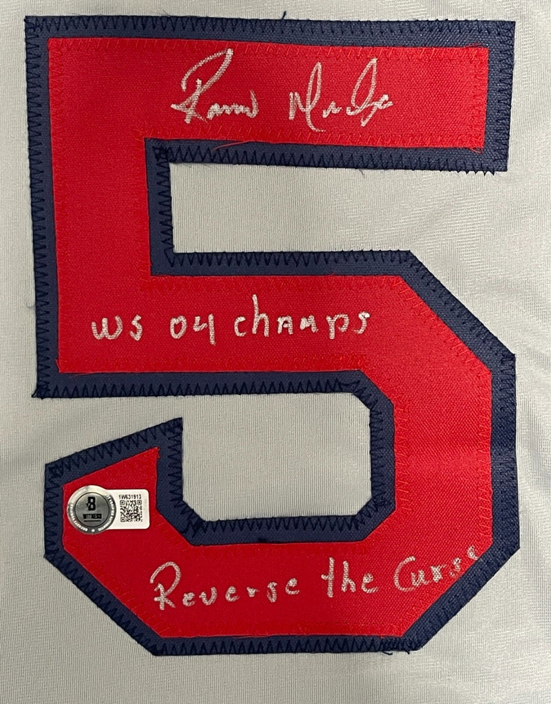 Ramiro Mendoza Signed Boston Red Sox Custom Jersey 2x WS BAS Witnessed