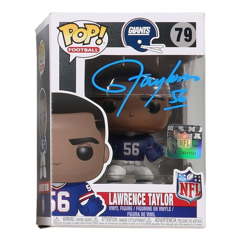 Lawrence Taylor Signed New York Giants Funko Pop #79 (Beckett COA)