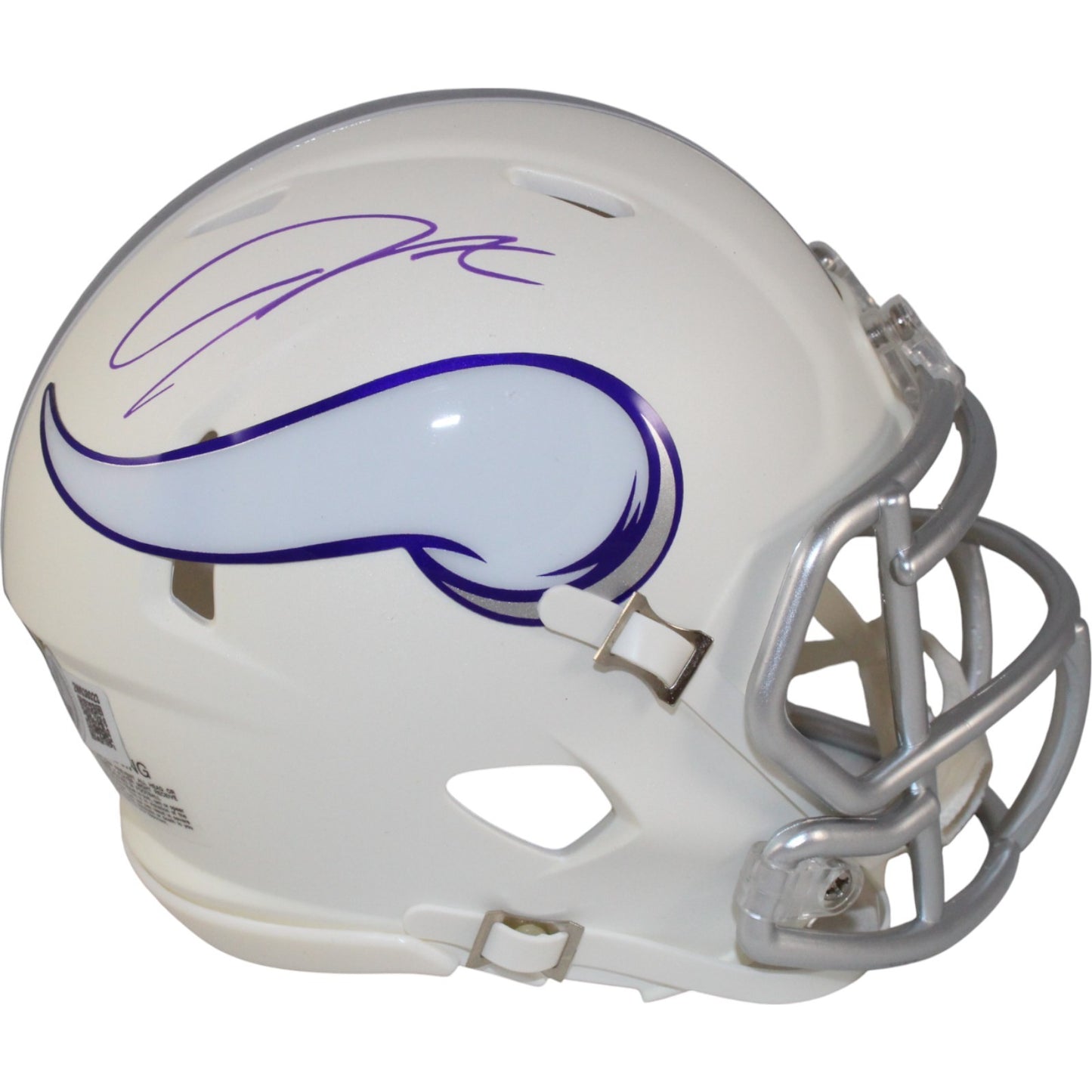 Jordan Addison Signed Minnesota Vikings 2024 Alternate Mini Helmet