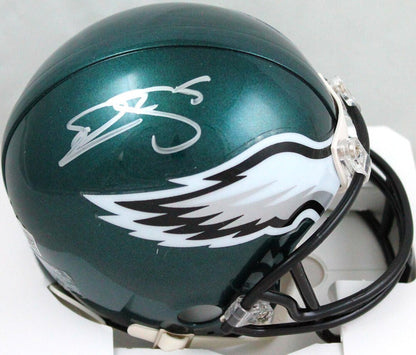 Donovan McNabb Signed Philadelphia Eagles Silver Mini Helmet
