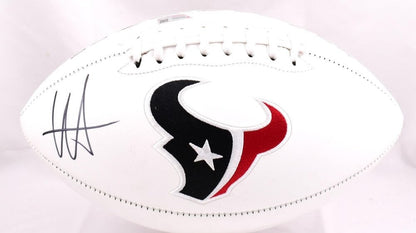 Will Anderson Jr. Signed Houston Texans Logo Football - Black