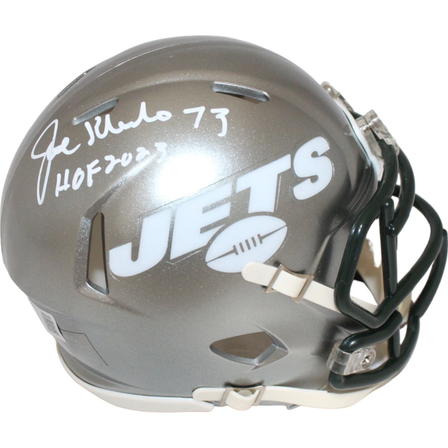 Joe Klecko Autographed New York Jets Flash Mini Helmet (BAS)