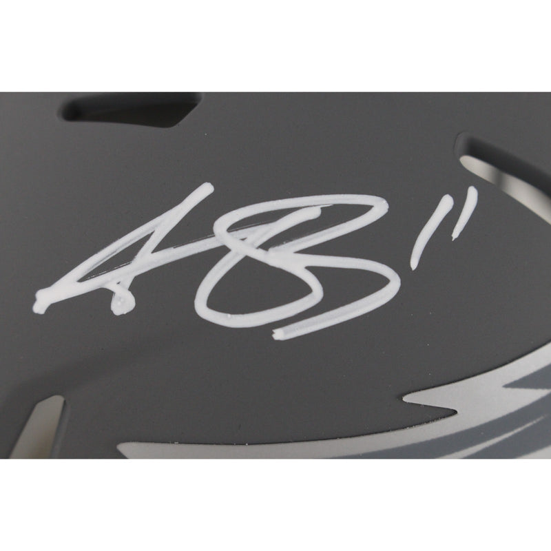 AJ Brown Signed Philadelphia Eagles Slate Mini Helmet