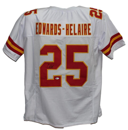 Clyde Edwards-Helaire Autographed Kansas City Chiefs Style Custom Jersey