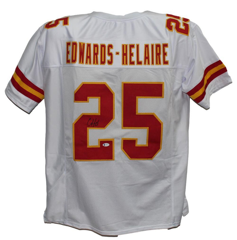 Clyde Edwards-Helaire Autographed Kansas City Chiefs Style Custom Jersey