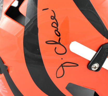 Ja'Marr Chase Autographed Cincinnati Bengals Full Size Axiom Helmet