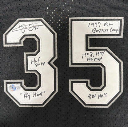 Frank Thomas Jersey - Chicago White Sox Signed Mitchell & Ness 5 Inscriptions