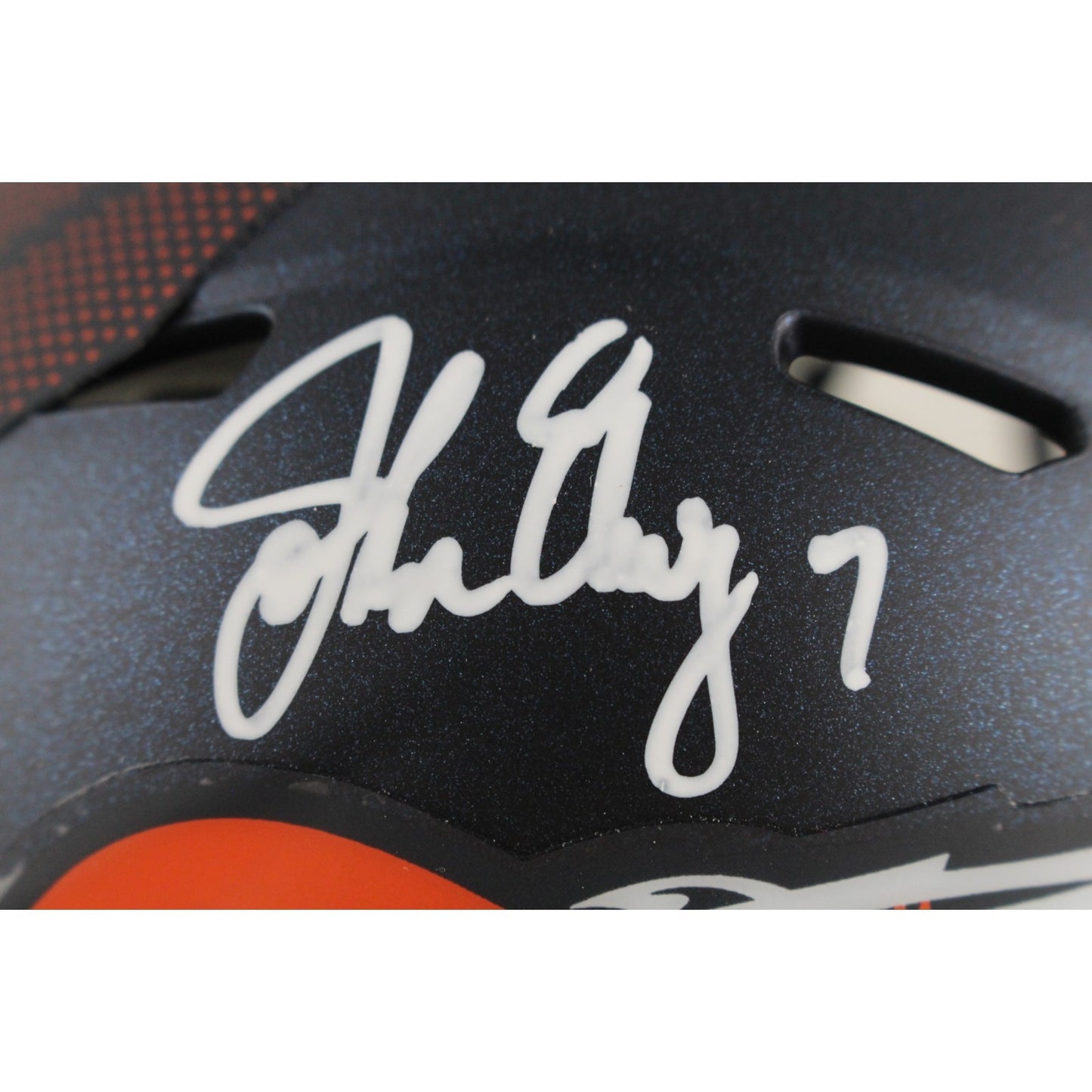 John Elway Denver Broncos Autographed Speed Mini Helmet (Beckett)