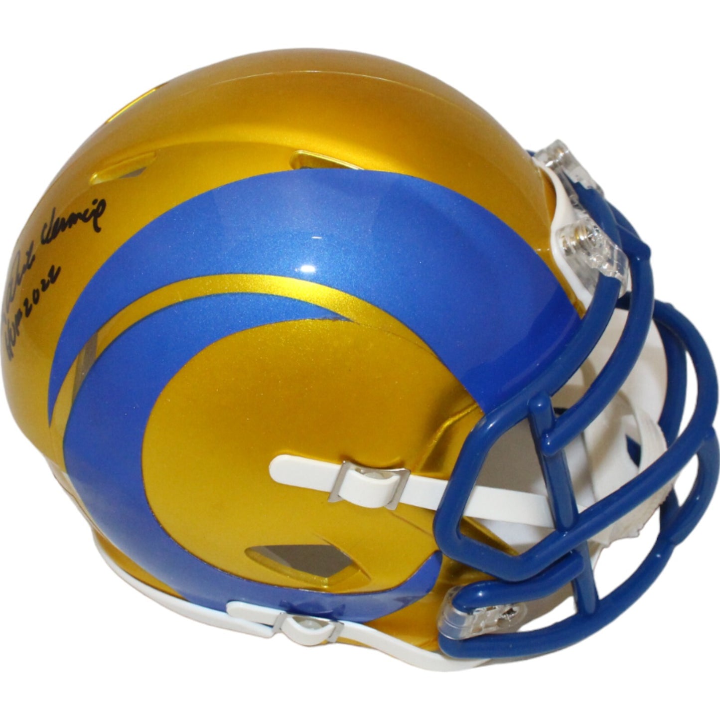 Dick Vermeil St. Louis Rams Signed Mini Helmet (HOF Inscription)