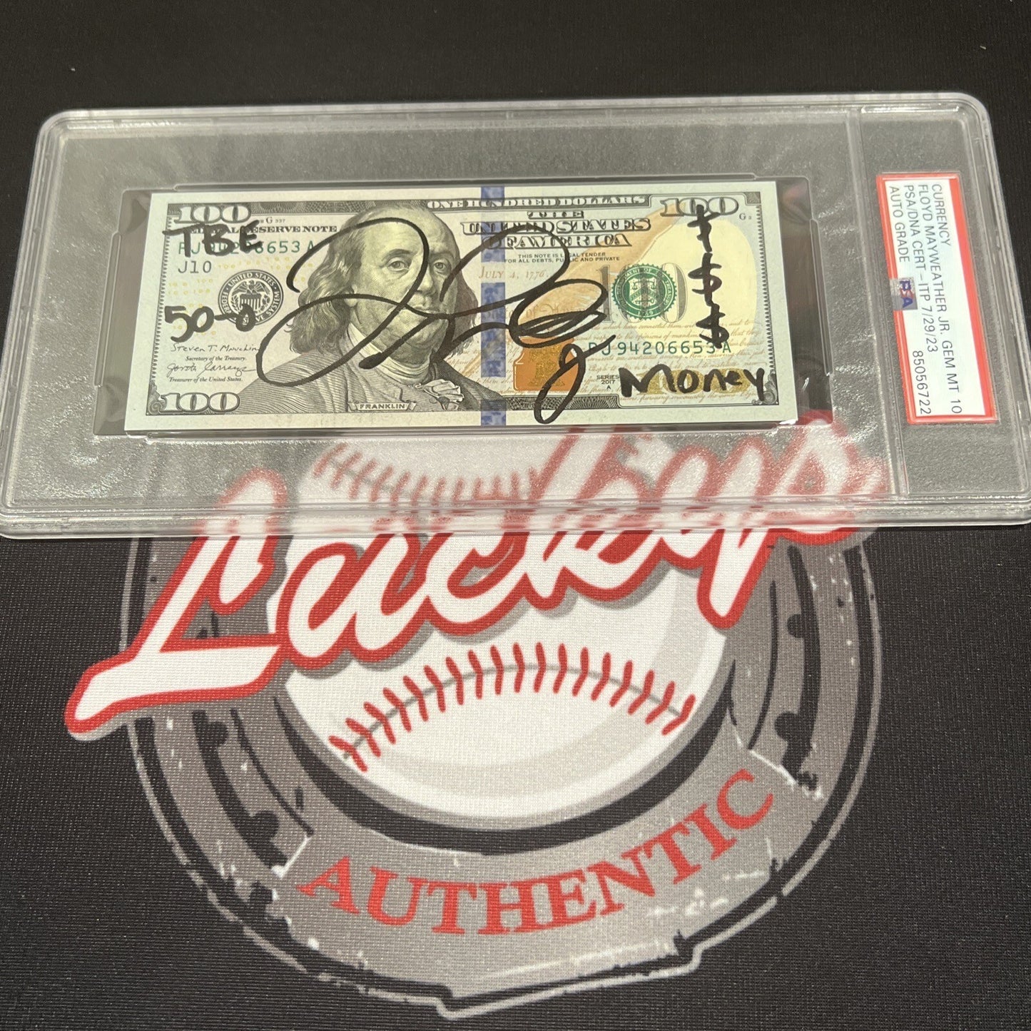 Floyd Mayweather Jr Signed $100 Bill 4 Inscriptions PSA 10 Auto