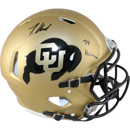 Travis Hunter Signed Colorado Buffaloes Full Size Authentic Helmet "24 Heisman"