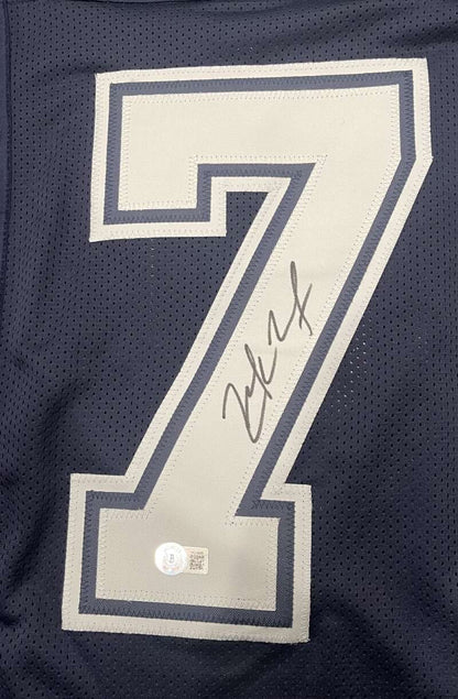 Zack Martin Signed Dallas Cowboys Custom Navy Jersey (BAS COA)