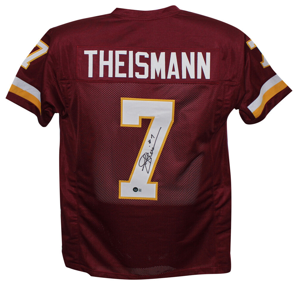 Joe Theismann Autographed Washington Red Custom Pro Style Jersey