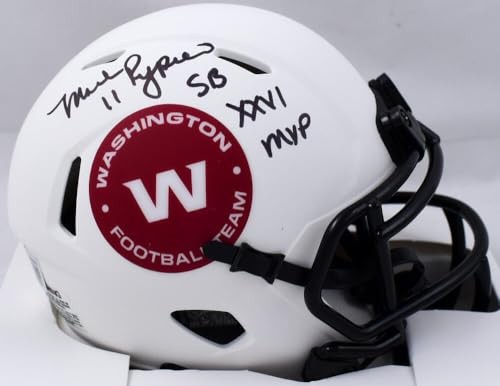 Mark Rypien Signed Washington Football Team Lunar Speed Mini Helmet (SB MVP)