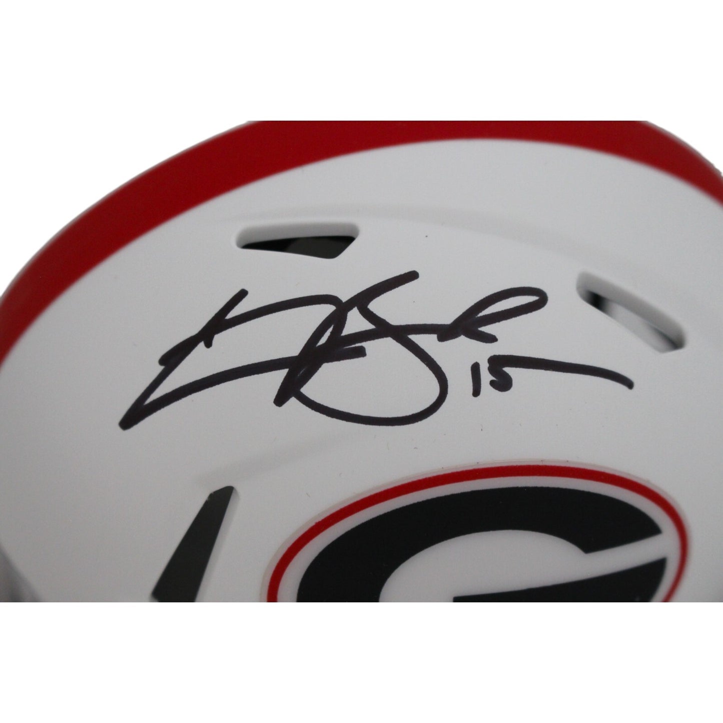 Carson Beck Georgia Bulldogs Autographed Lunar Speed Mini Helmet