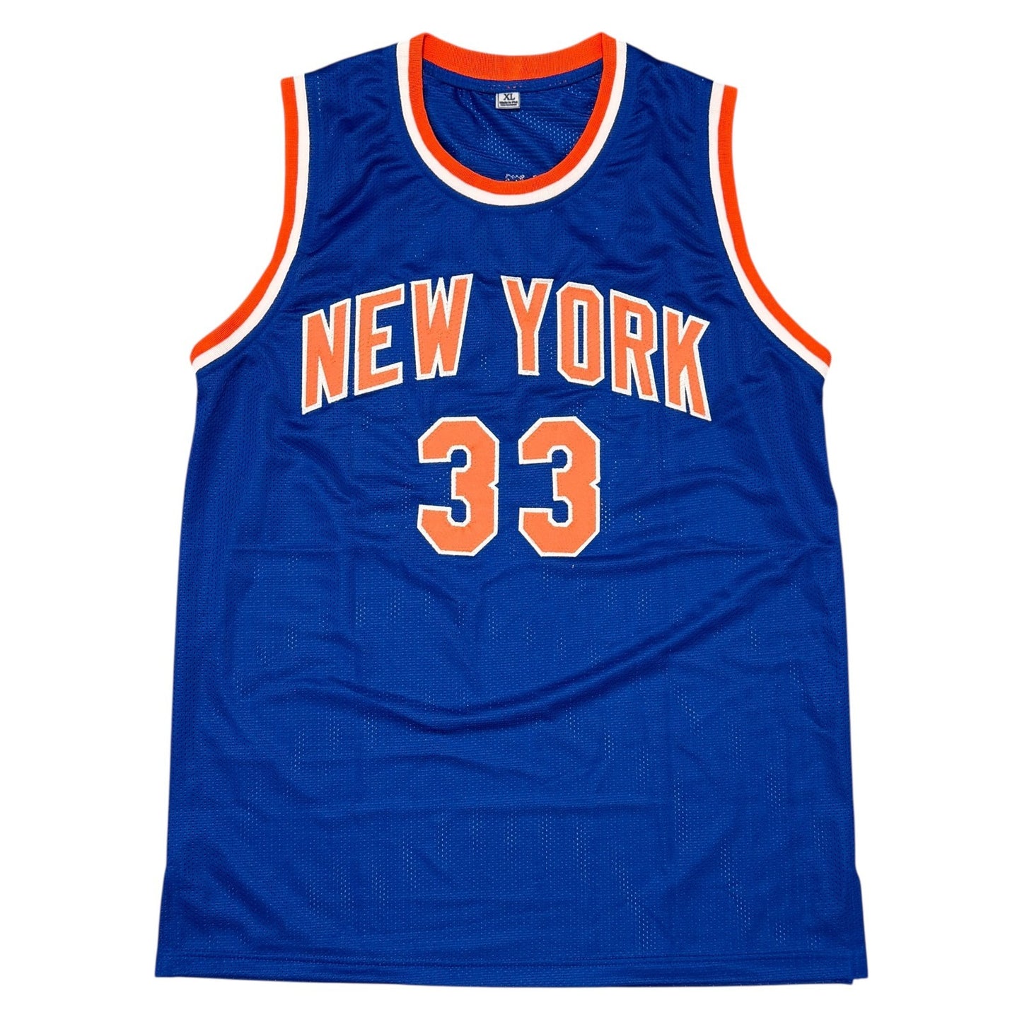 Patrick Ewing Signed New York Knicks Custom Basketball Jersey