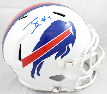 James Cook Autographed Buffalo Bills Full Size Speed Helmet