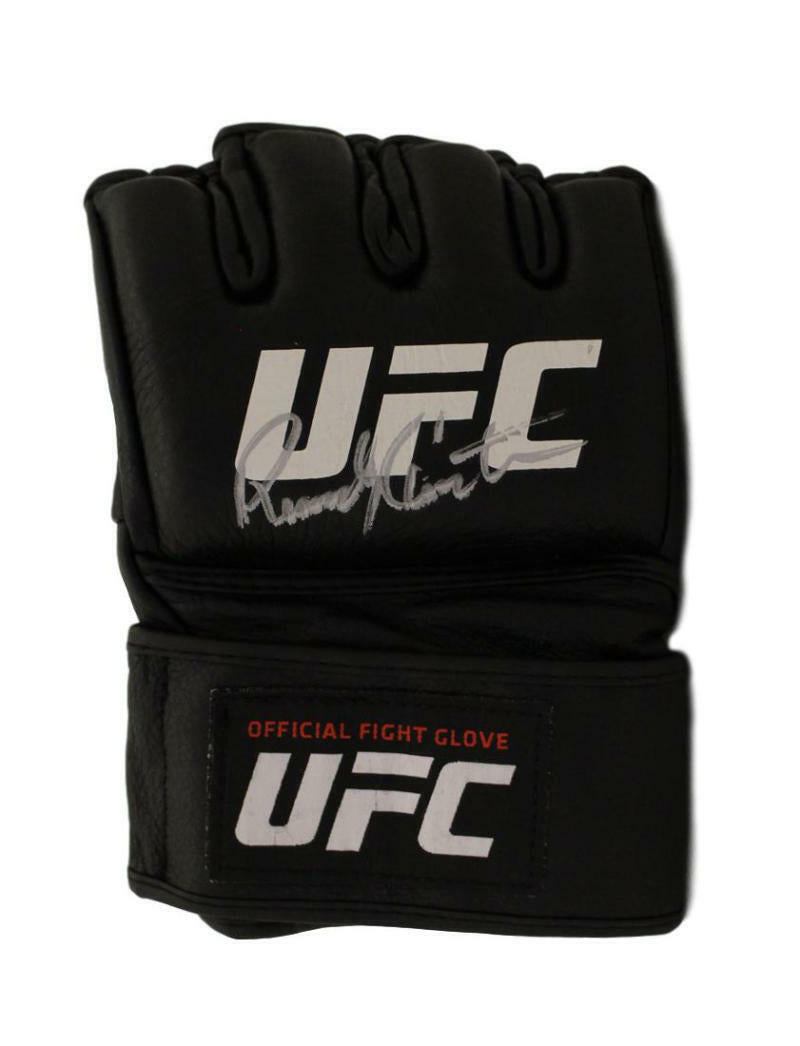 Randy Couture Autographed UFC Official Black Right Handed Glove