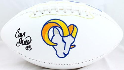 Cam Akers Signed Los Angeles Rams Black Logo Football