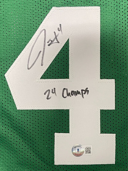 Jrue Holiday Signed Boston Celtics Custom Jersey (24 Champs) Beckett COA