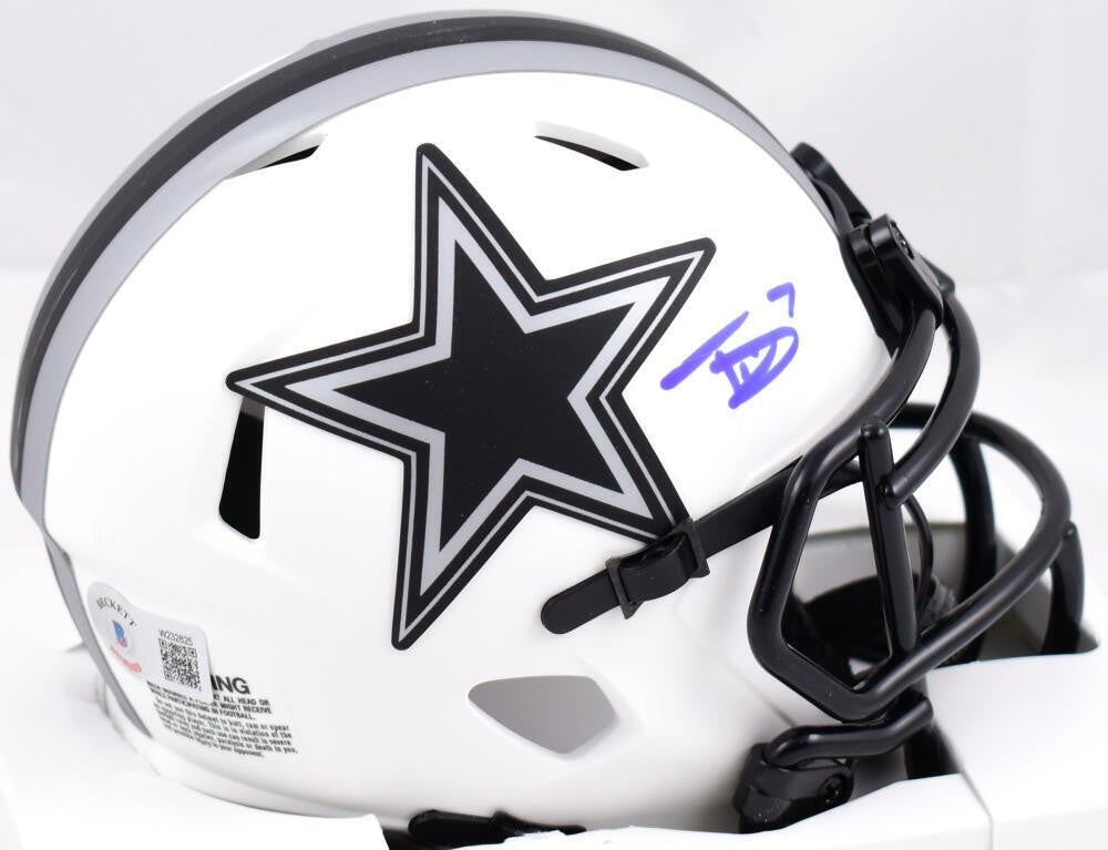Trevon Diggs Signed Dallas Cowboys Lunar Speed Mini Helmet