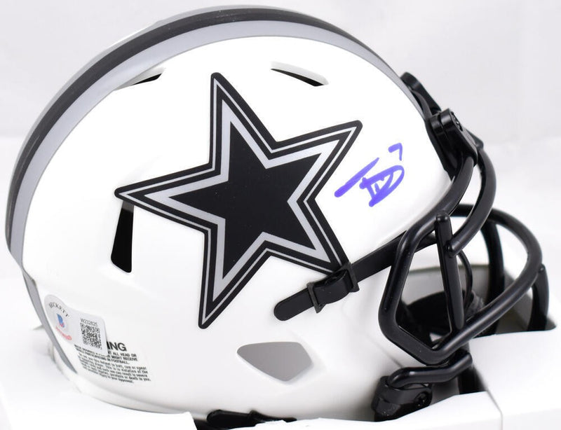 Trevon Diggs Signed Dallas Cowboys Lunar Speed Mini Helmet