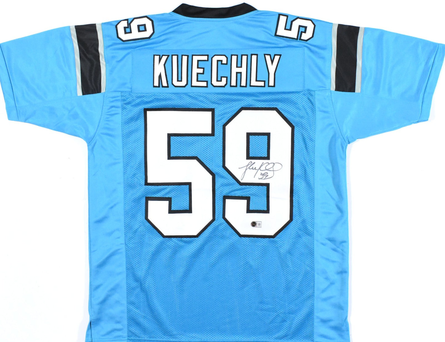 Luke Kuechly Signed Carolina Panthers Custom Teal Jersey