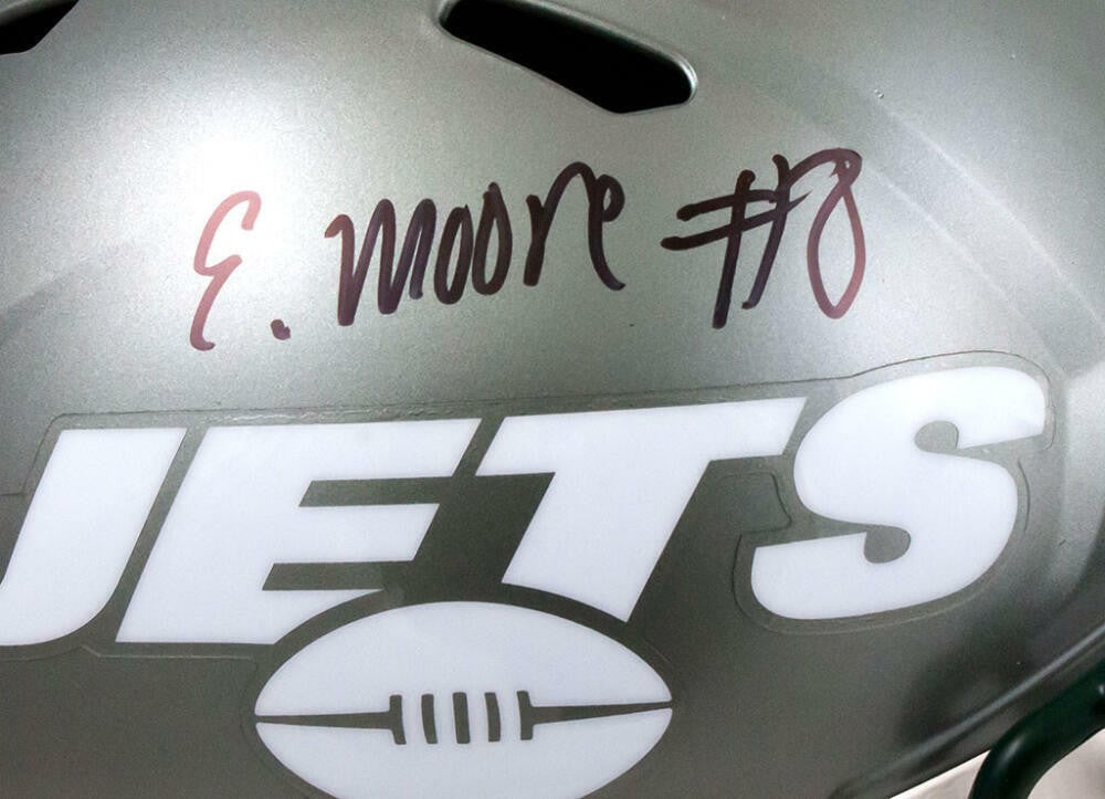 Elijah Moore Signed New York Jets Full Size Flash Speed Helmet