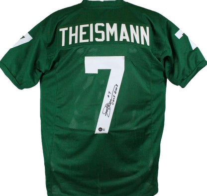 Joe Theismann Signed Green College Style Jersey