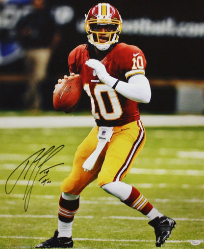 Robert Griffin III Signed Washington 20x24 "Looking To Pass" Canvas