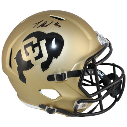 Travis Hunter Colorado Buffaloes Autographed Full Size Replica Helmet