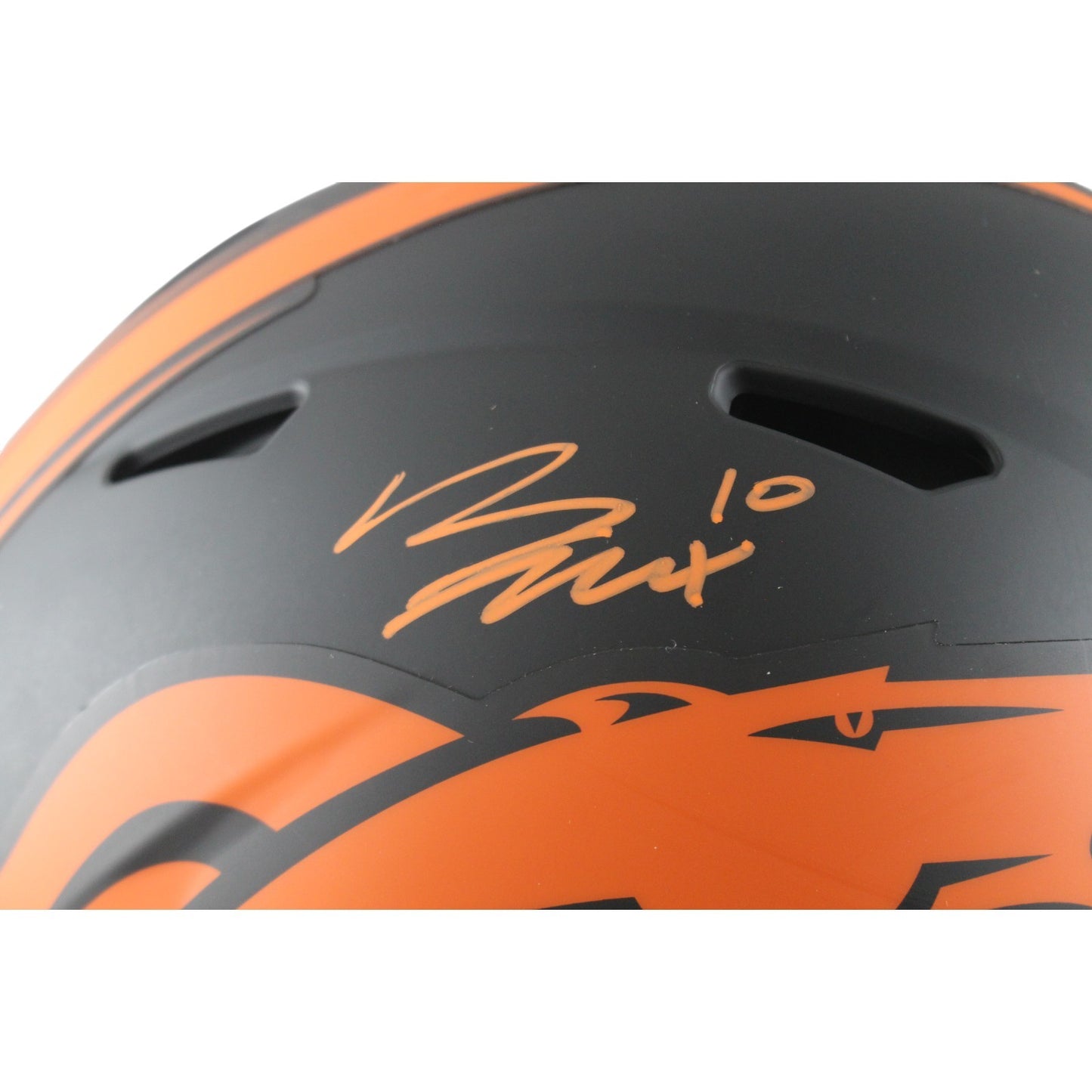 Bo Nix Denver Broncos Autographed Authentic Eclipse Full Size Helmet